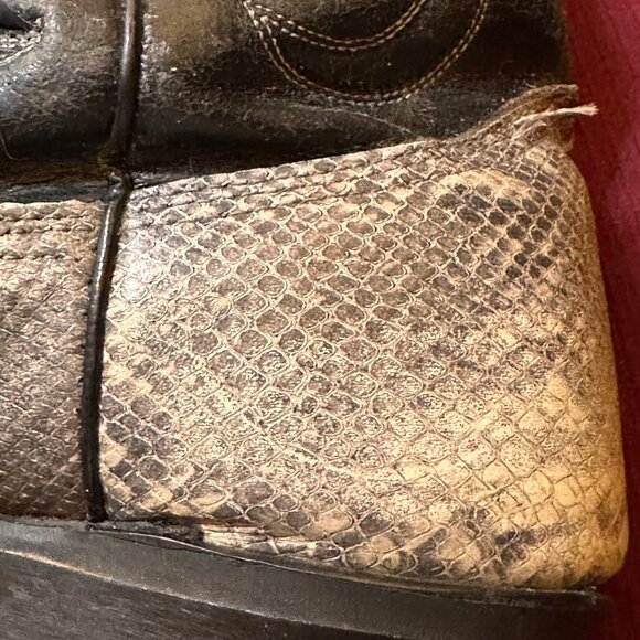 Westex Mens 9D Snake Leather Cowboy Boots - Picture 13 of 16